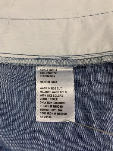 Kaari Damen Denim Curvy bestickt Shorts verstellbare Taille Größe: 14W (40X5.25) - Bild 6 von 9