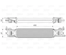 Intercooler Valeo 818578 for Opel Corsa D