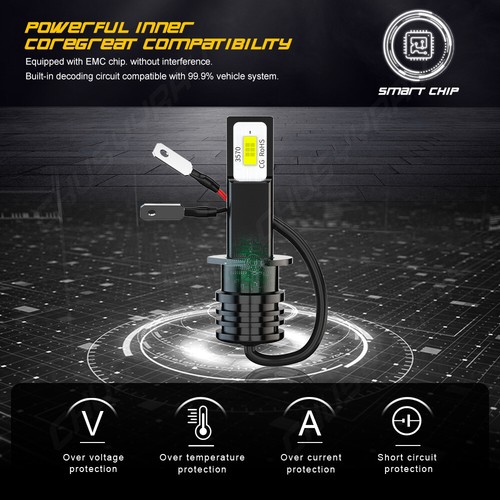 6x LED Headlights + Fog Light Bulbs Kit for Mazda 6 2006 2007 2008 - Foto 9 di 13