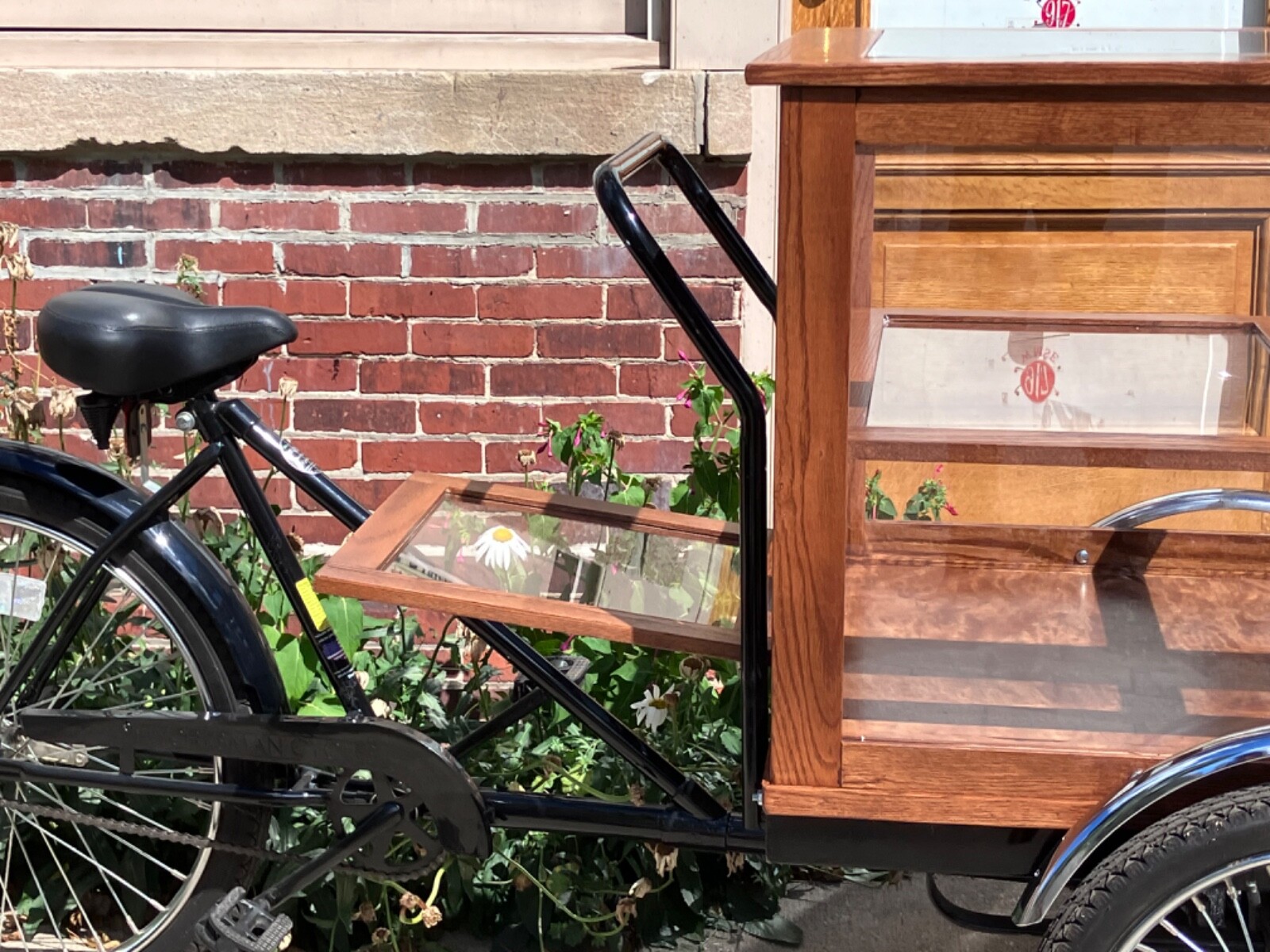 Worksman Cycles Cargo Trike With Antiquelook Oak Vending Box eBay