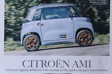 Original CITROEN AMI 2021 CSC magazine article (single sheet)