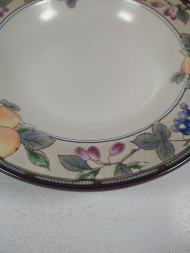 "Tazón de sopa Mikasa talla CAC29 cosecha de jardín con monturas de fruta n tazón de ensalada 9 3/8" - Imagen 6 de 12