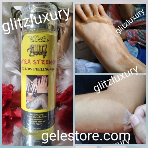 Glitzluxury XTRA STRENGTH Yellow Peeling Oil. 120mlx1 Reveal Healthy Skin