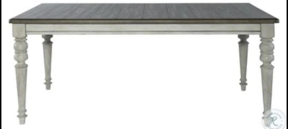 Dining Room Table / Kitchen Table, Farmhouse Style. 6 Chairs. 7-Piece Set Total - Image 4 of 4