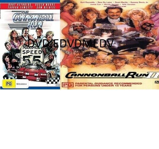 The Cannonball Run 1&2 SET DVD Burt Reynolds New and Sealed Australian Release