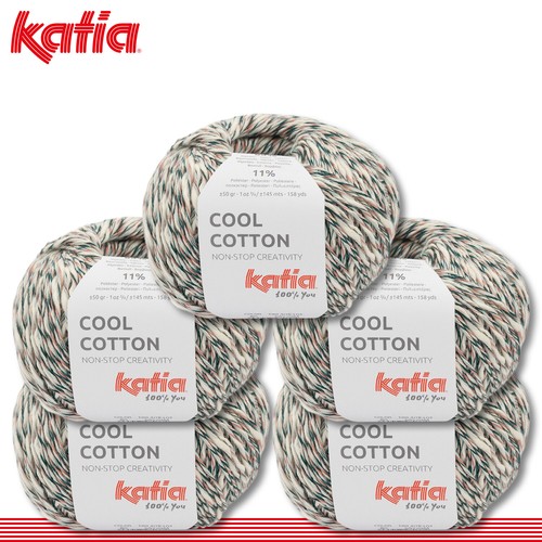 Katia 5x 50G Cool Algodón Gradiente de Color Hilo con Efecto Lana 8 Colores - Imagen 2 de 25