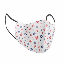 Red Blue Flag Stars Adult Face Mask