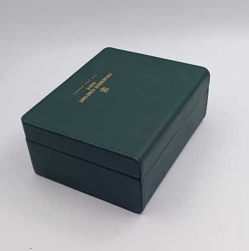 Frederique Constant scatola per orologio in pelle verde, vintage - Imagen 9 de 21