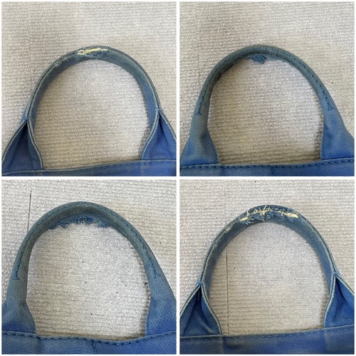 Prada Canapa handbag, 2way shoulder bag, blue - Picture 13 of 22
