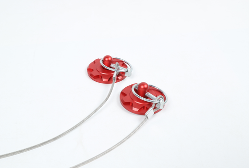 Red Engine Hood Racing Pin Locking For Ford Mustang /Dodge Challenger 15+ Camaro - Foto 11 di 12