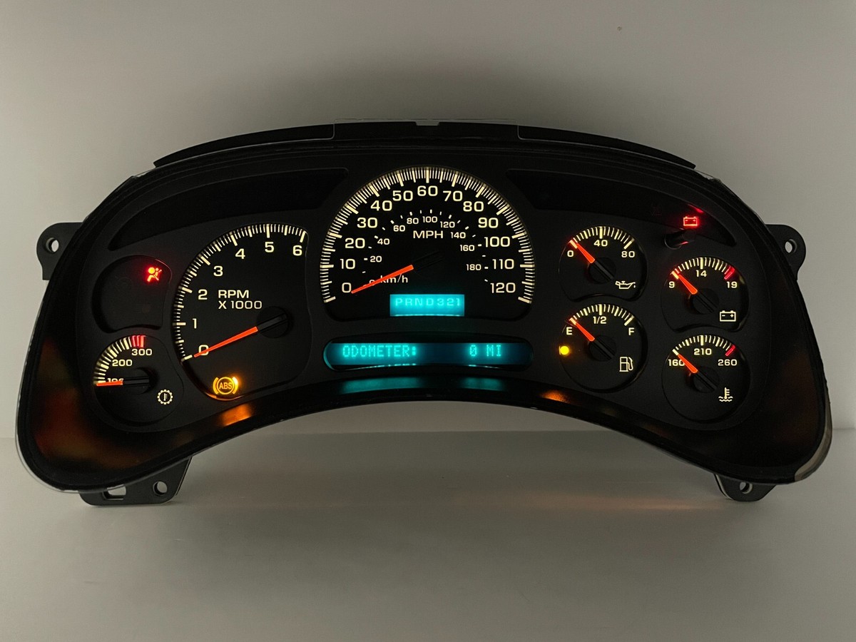 03-05 Silverado Tahoe Speedometer Gauge Cluster w/ Trans Temp 