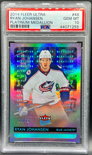 2014 Ultra Ryan Johansen 8/99 PSA 10 *Pop 1* Blue Jackets Platinum Medallion #46
