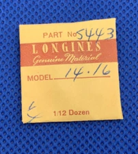 Longines 14.16 Part # 5443 Set Lever / Detent Screws. (3) Sealed. NOS. 60-50 R