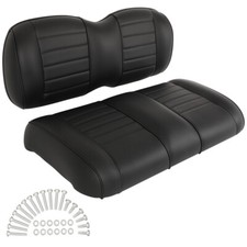 Golf Cart Front Cushion Set Luxurious Black Seat Kit For Ezgo Rxv models