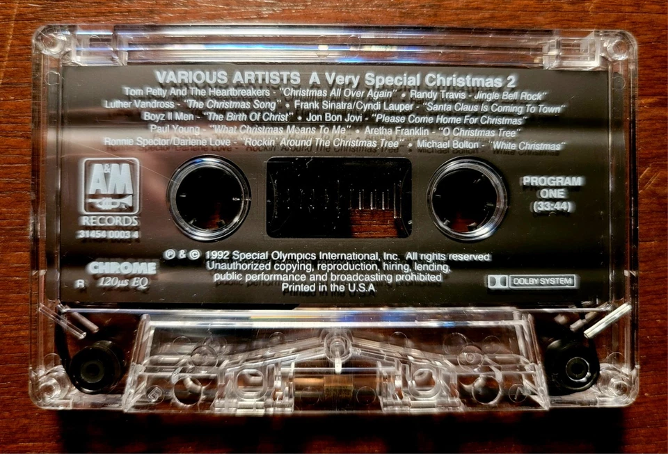 A VERY SPECIAL CHRISTMAS 2 Cassette Tape Original 1992 US Release A&M Nice Copy! - Image 4 of 4