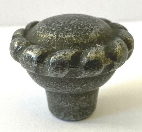 Black Round Cabinet Knob Pulls Hardware Bedroom Kitchen Drawer Speckled Lot 15x - Picture 7 of 7