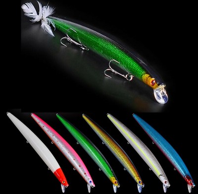 1PCS 18.5cm 22g Minnow Fishing Lure Artificial Hard Bait Bass Wobbler Crankbait