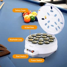 Automatic Pool Ball Snookers Cleaner Polisher Machine 16 Ball