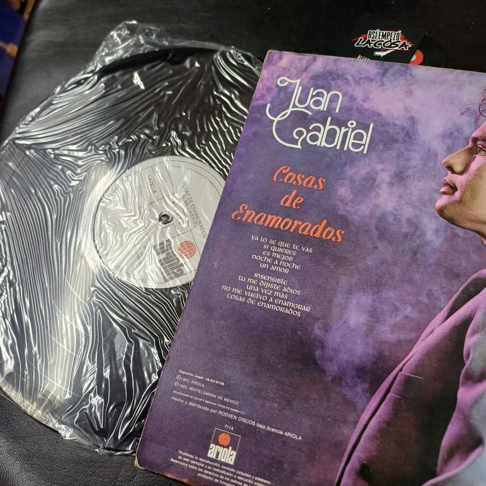 Juan Gabriel – Cosas De Enamorados - Latin, Ballad, Pop, Bolero, 1982 (MINT-M) - Image 4 of 4