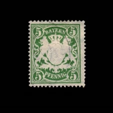 Germany, Bavaria, Scott 62, Coat of Arms, 1888-1900, used