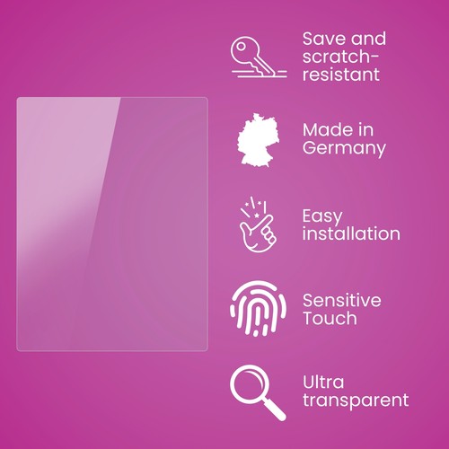 atFoliX Glass Protective Film for Kobo Libra 2 Glass Protector 9H Hybrid-Glass - Zdjęcie 3 z 8