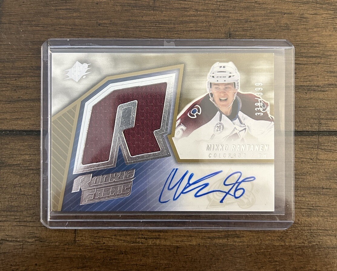 Mikko Rantanen 2015-16 Spx Rookie Fabrics #SPXR-MR Avalanche RC Jersey /399