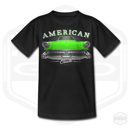 Children's 1957 Buick Roadmaster American Classic Car T-Shirt - Picture 8 of 19