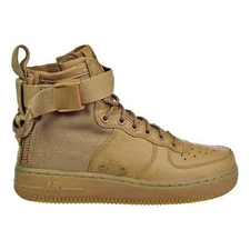 NIKE AIR FORCE 1 WOMENS SNEAKERS BRAND NEW ELEMENTAL GOLD MID TOP