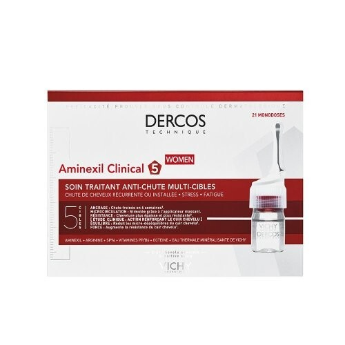 Vichy Dercos Aminexil Clinical 5 Donna -Trattamento Anticaduta - 21 fiale - Foto 1 di 1