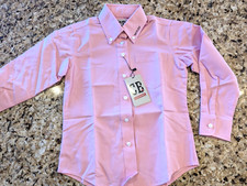 Classberry Kids Uniform long sleeve button up shirt Pink size 6