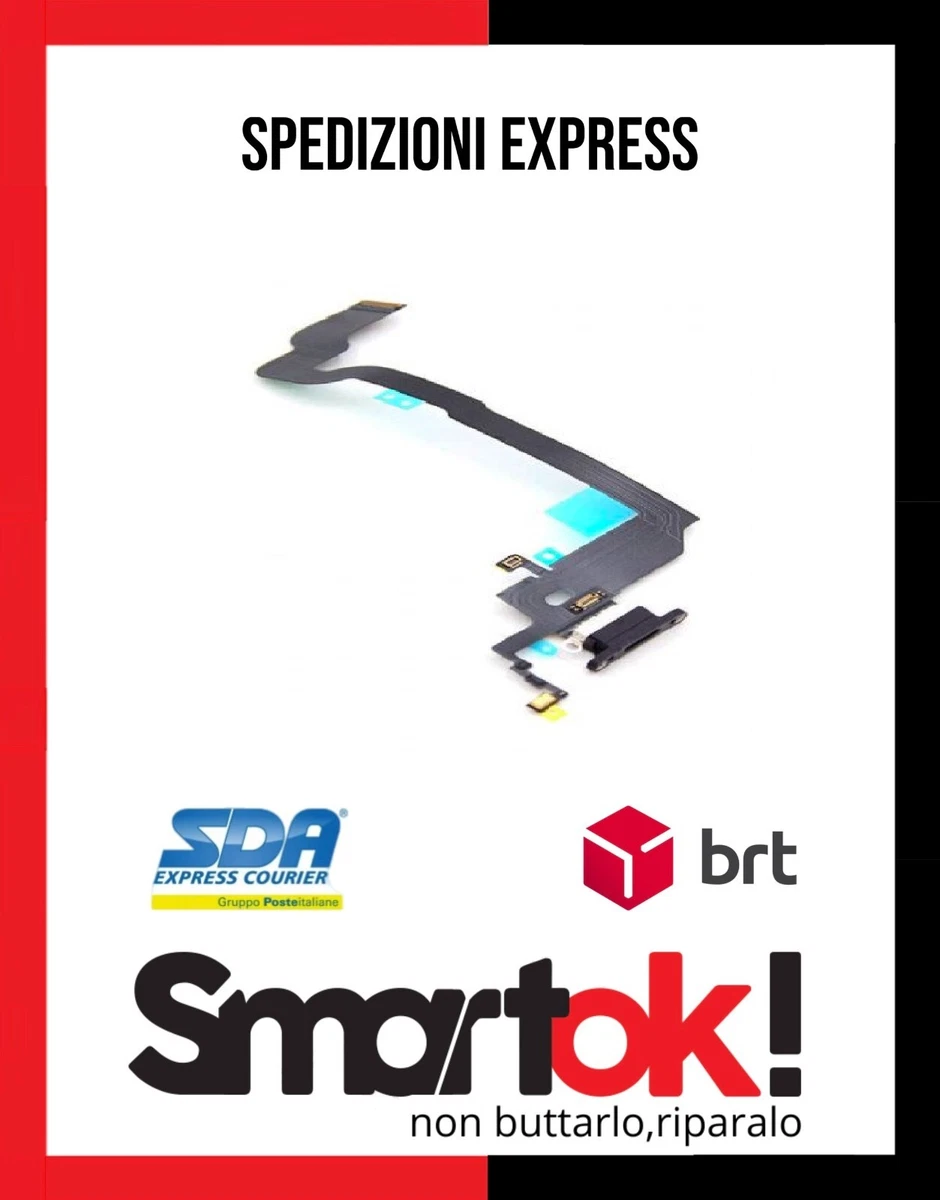 Ricambio Connettore Di Ricarica Con Microfono Per IPhone X - Modulo Dock FLEX Flat