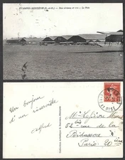 Old Aviation Postcard - France, Airplane Base Number 110, La Piste 