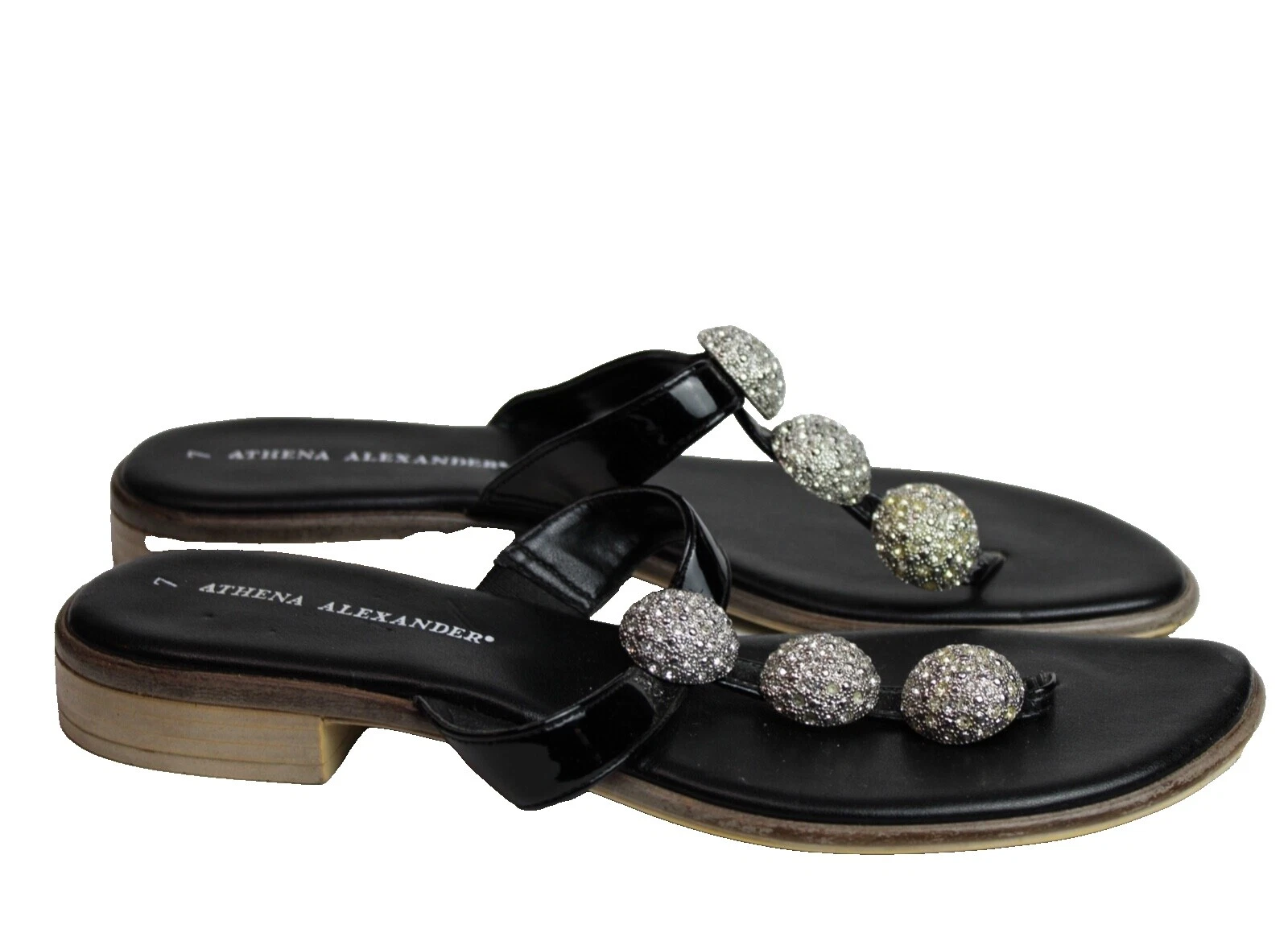 Sandalias para mujer Athena Alexander de cuero liso superior patentado