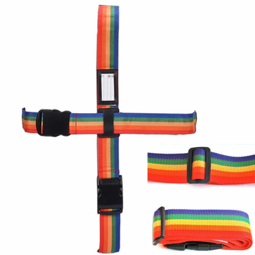 Heavy Duty Adjustable Luggage Strap Long Cross Travel Suitcase Packing Belt - Picture 16 of 47