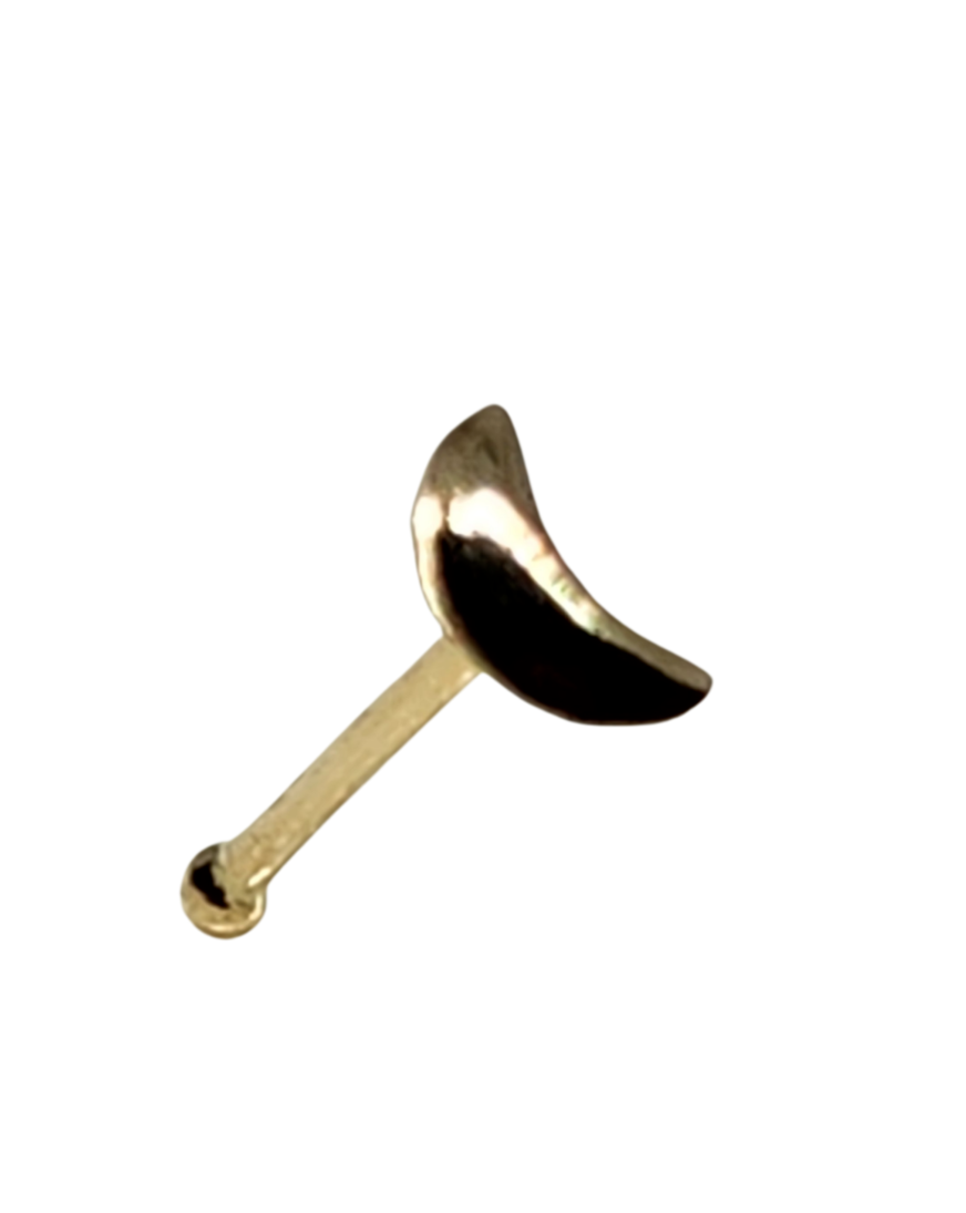 Clou de nez carré en or 14 carats, calibre 22, 2,5 mm, CZ