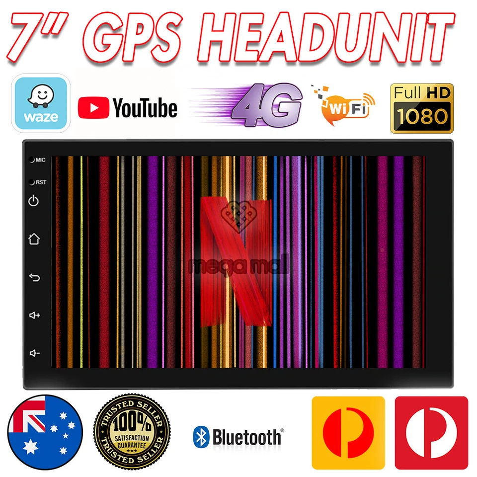 7" Double Din Car Play Car Stereo Radio Android Auto GPS Head Unit FM/AM TouTube - Image 4 of 4