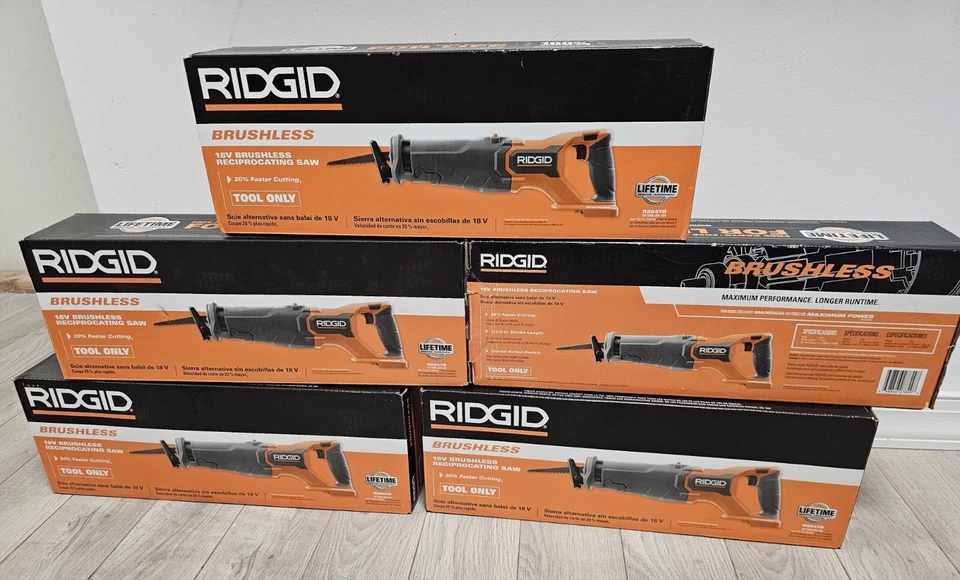 New RIDGID 18V Brushless Cordless Reciprocating Saw R8647B  (Tool Only) - Image 2 of 4