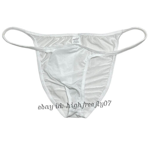 Hombres Calzoncillos Brillantes Escasados Ropa Interior Masculino Bolsa Cuerda Calzoncillos Helados Seda Bragas Delgadas - Imagen 33 de 54