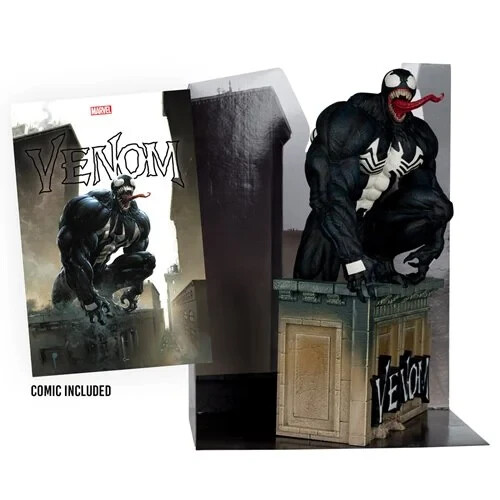 Marvel Wave 4 Venom #5 1:6 Scale Posed Figure with Scene and Comic IN STOCK - Picture 5 of 6