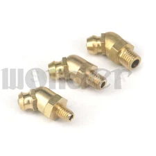 5pcs M4-M16 Male 45/90 Degree Angle Grease Zerk Nipple Fitting For Grease Gun