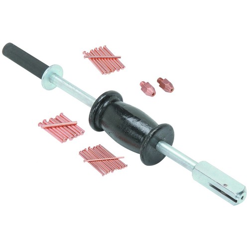 KIT COMPLETO DE REPARACIÓN DE ABOLLADURAS DE CARROCERÍA AUTOMÁTICA PISTOLA SOLDADORA eléctrica con martillo extractor de 2 lb - Imagen 2 de 3