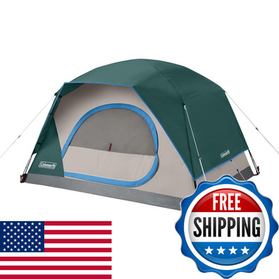 Coleman Skydome Tent 5 Minute Setup 2/4/6/8 Person Weatherproof Tent Rainfly