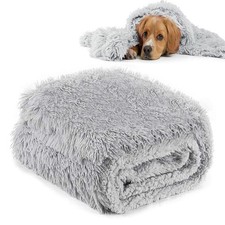 Fluffy Dog Blankets Cat Blanket XL Grey 100 120cm Grey Polyester
