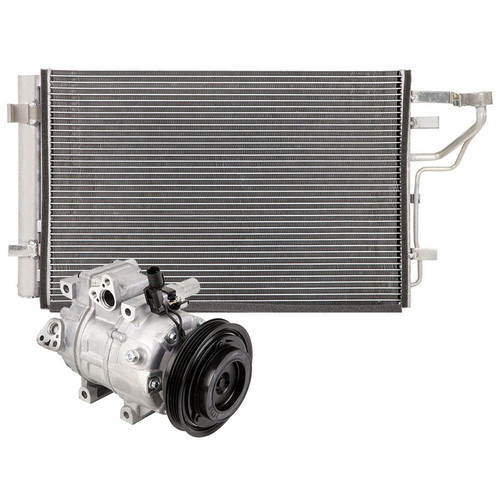 AC Compressor w/ A/C Condenser & Drier For Hyundai Elantra
