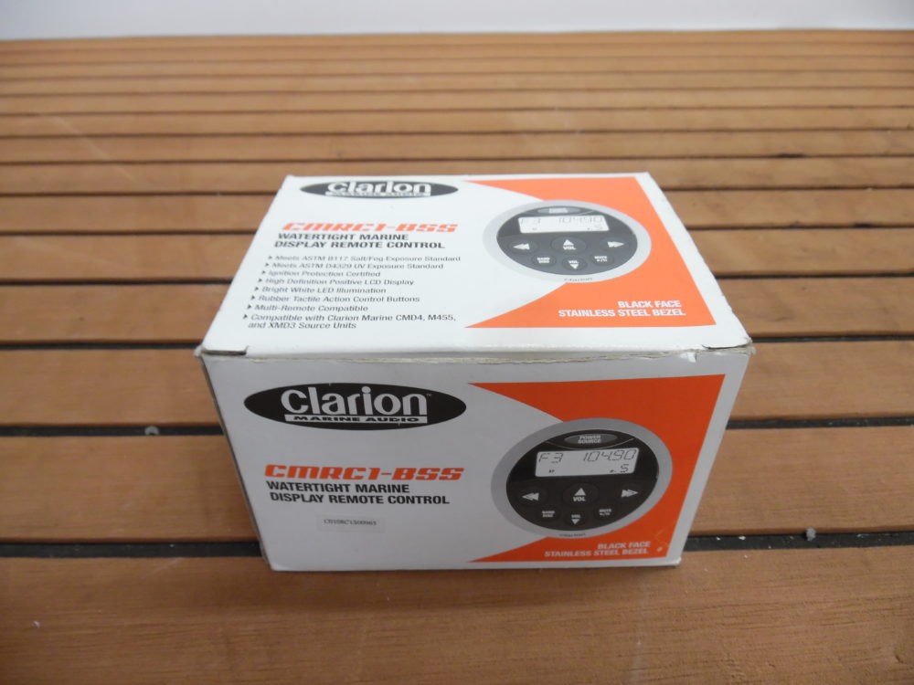 Clarion CMRC1-BSS 6 Pin Marine Wired Remote w/ LCD Display - NEW IN BOX