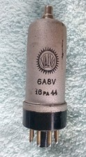 VINTAGE rzadka RURA ELEKTRONOWA Fa Valvo / Typ 6A8V / Heptode / Wersja wojskowa / OS