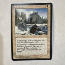 Magic: The Gathering Fylgja 1995 Enchantment Creature White Edward Beard Wizards