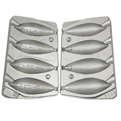 Moule à Plombs Grip A1 Alciumpeche - 110-130 Grs - Montre Trouée Pour Pêche