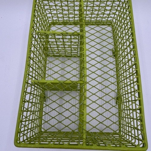 Cubierta de comida de malla vintage + carrito de utensilios de alambre verde cocina de picnic al aire libre - Imagen 13 de 13