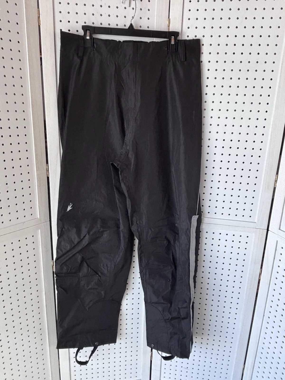 Frogg Toggs Toadz Pants Mens Medium Black Waterproof Rain Overpants Reflective